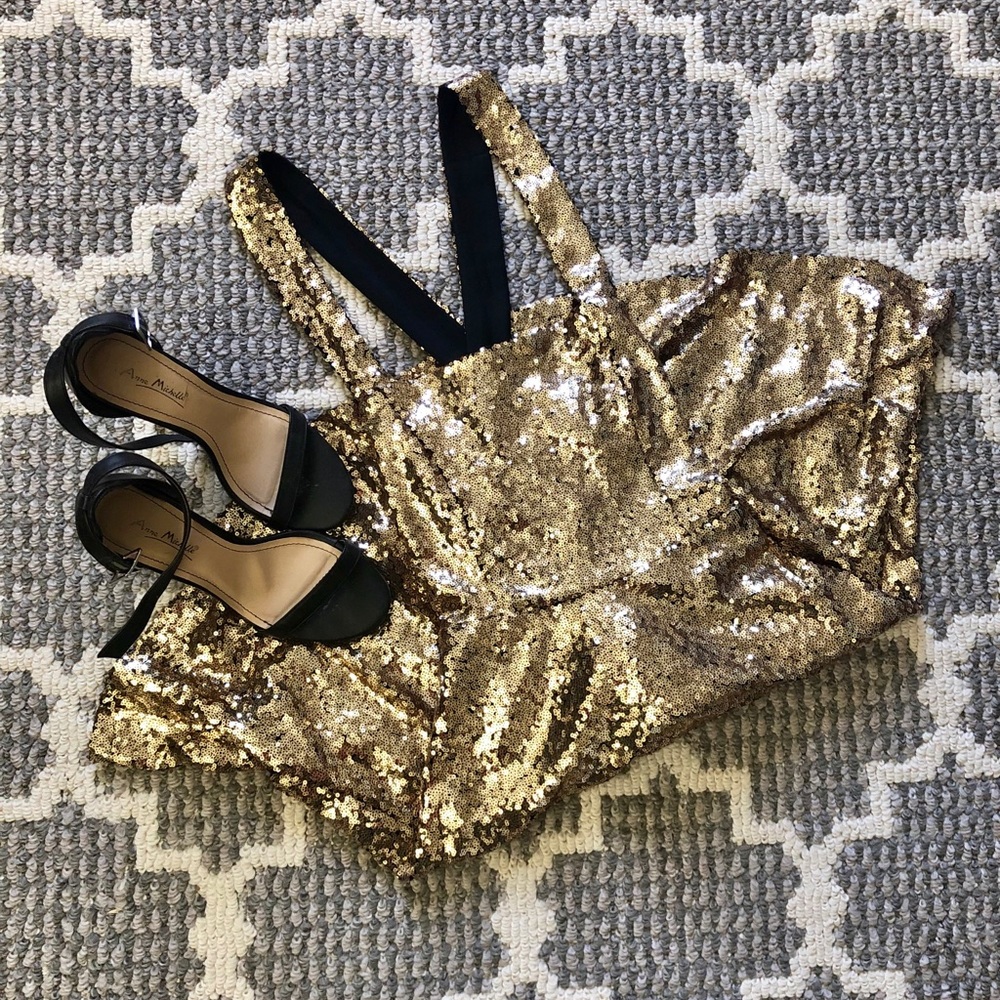 Charlotte Russe Sequin Skater Dress